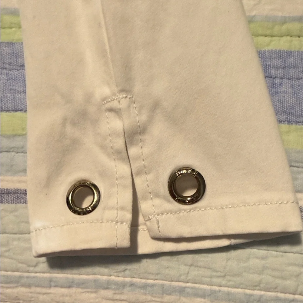 Anne Klein White Cropped Jeans - Picture 7 of 7